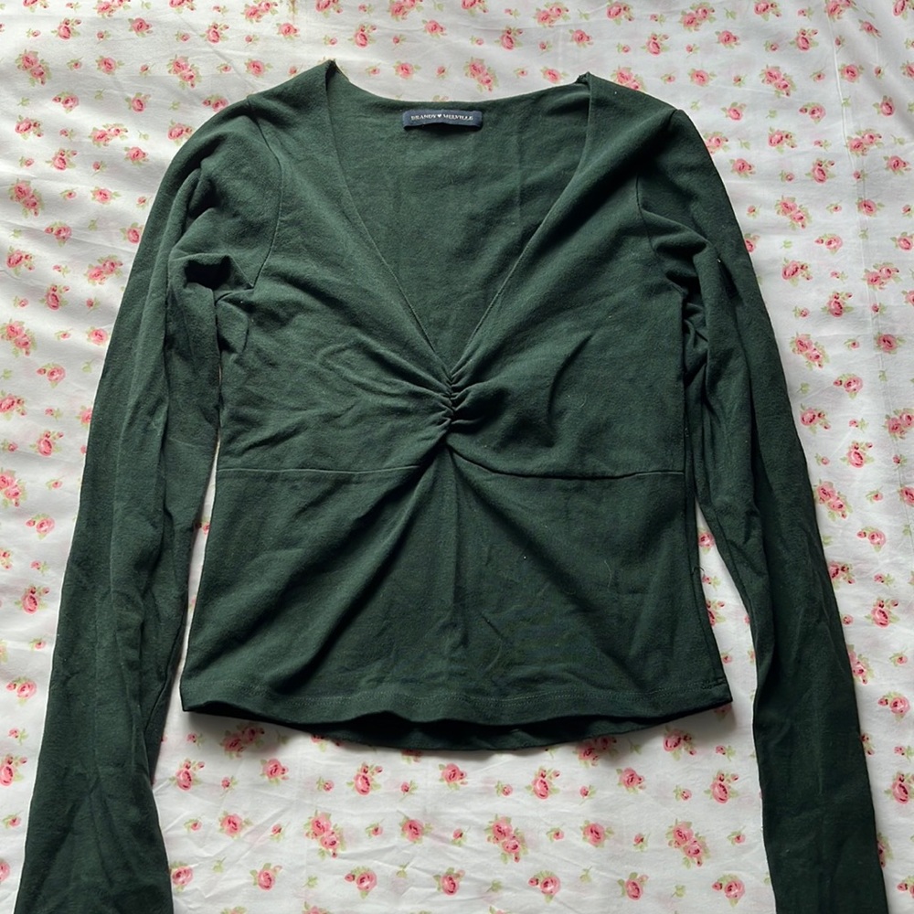 V-Neck Long Sleeve Top